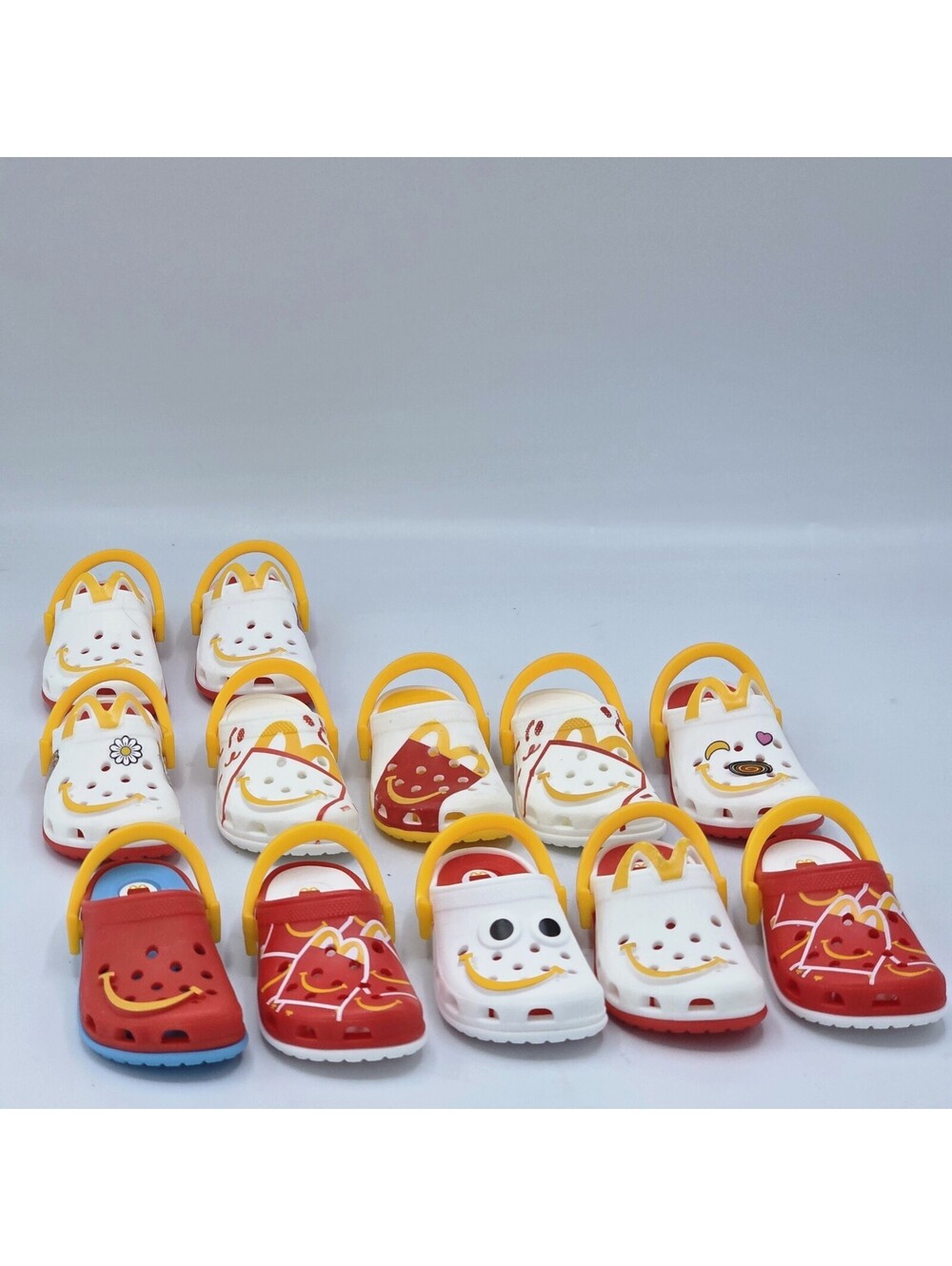 McDonald’s x Crocs Happy Meal Mini Crocs Keychain Clip Toy Lot of 12 2024